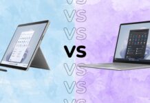 Microsoft Surface Pro and Surface Laptop laptop